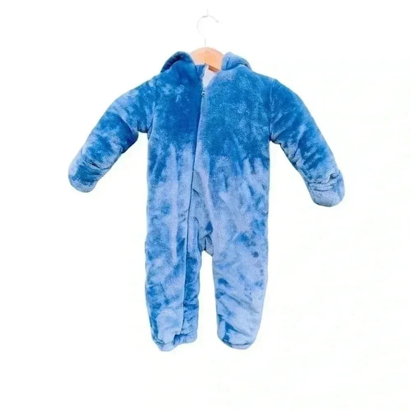 Koala Baby Infant 1-piece Fleece Jumper•Blue•Size 12-18 Months•Preowned• - Picture 1 of 5